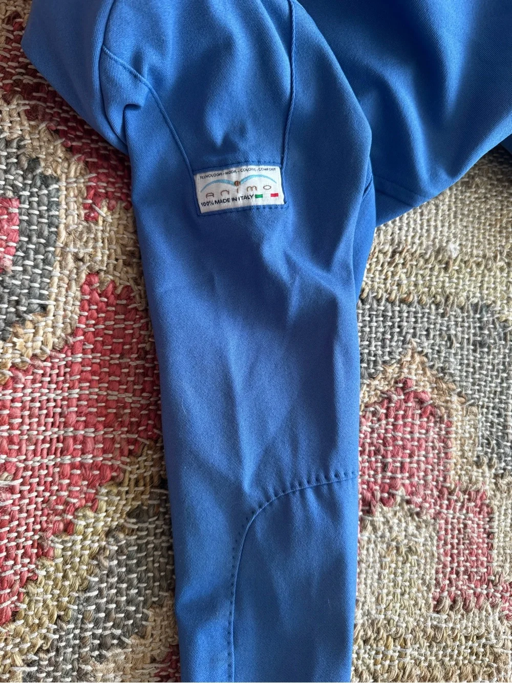 Animo Italia Show Jacket Blue w/ Stud Embellishments & Floral Trim IT 40/US 4 - Picture 7 of 16
